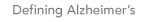 Defining Alzheimer's