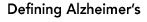 Defining Alzheimer's